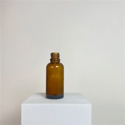 Flacon cu picurător chihlimbar 30 ml pentru ulei esențial